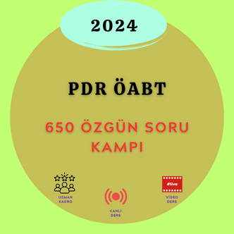 2024-PDR ÖABT ÖZGÜN 650 SORU KAMPI