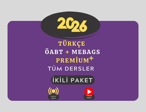 2026 - TÜRKÇE ÖABT + MEBAGS TÜM DERSLER PREMİUM (Kitap ve Rehberlik Hediyeli)