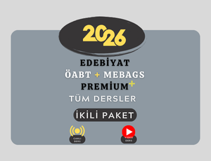 2026-EDEBİYAT ÖABT + MEBAGS TÜM DERSLER PREMİUM (Kitap Hediyeli)