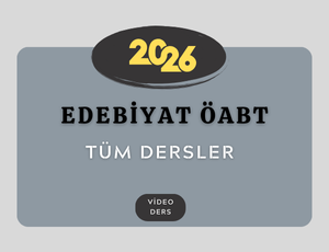 2026-EDEBİYAT ÖABT TÜM DERSLER (Kitapsız Paket)