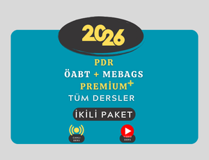 2026 - PDR ÖABT + MEBAGS TÜM DERSLER PREMİUM (Kitapsız)