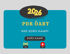 2026- PDR ÖABT 600 SORU ÇÖZÜM KAMPI