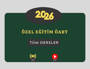 2026-ÖZEL EĞİTİM ÖABT TÜM DERSLER