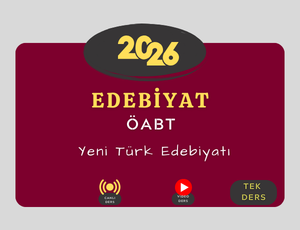 2026-EDEBİYAT ÖABT- YENİ TÜRK EDEBİYATI ( TEK DERS)