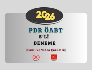 2026-PDR ÖABT 5G 5'Lİ DENEME (Canlı ve Video Çözümlü)