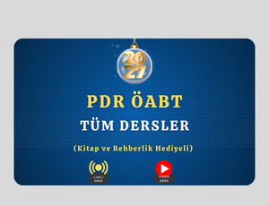 2027 PDR ÖABT Tüm Dersler (Kitap ve Rehberlik Hediyeli)