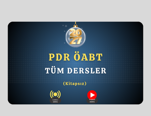 2027 PDR ÖABT Tüm Dersler (Kitapsız)