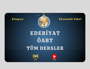 2027-Edebiyat ÖABT Tüm Dersler (Ekonomik Kitapsız Paket)