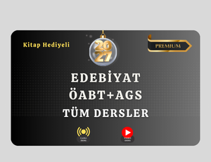 2027-EDEBİYAT ÖABT+AGS TÜM DERSLER PREMIUM+ (Kitap Hediyeli)