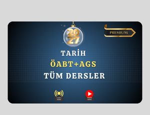 2027-TARİH ÖABT + MEB AGS TÜM DERSLER PREMIUM (Kitaplı /Kitapsız)