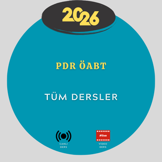 2026 PDR ÖABT Tüm Dersler (Kitap Hediyeli)