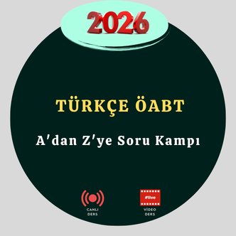 2026 Türkçe ÖABT- A'dan Z'ye Soru Kampı (600 SORU)