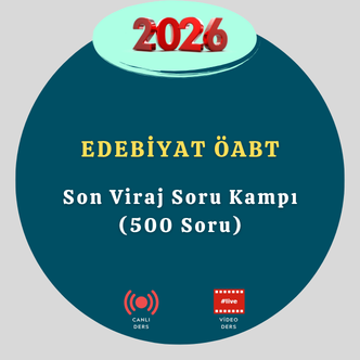 2026-Edebiyat ÖABT-Son Viraj Soru Kampı (500 Soru)